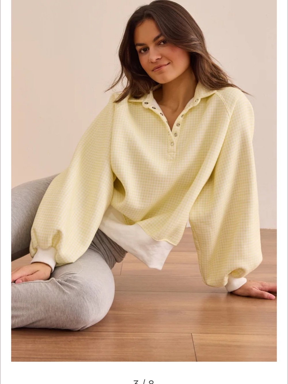 AS Revival Yellow Gingham Sweatshirt